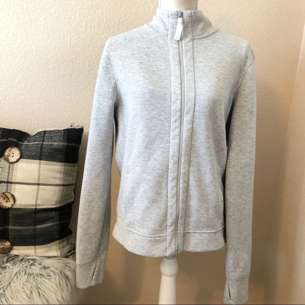 Victoria's Secret sport gray zip up sweater - Picture 5 of 6